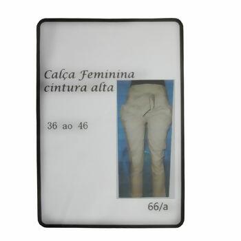 Molde para calça feminina cintura alta tam. 36 ao 46  N.66/A - 12223