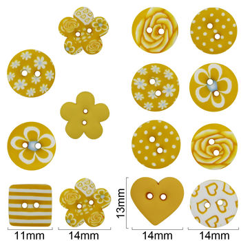 Botões compose amarelo