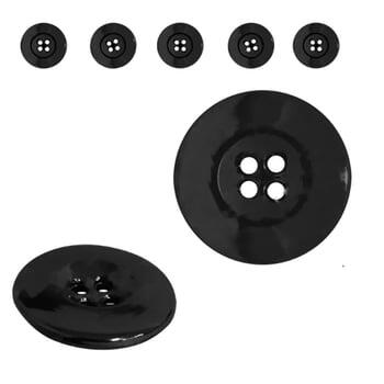 Botão 4 furos 9083 preto 50 unidades