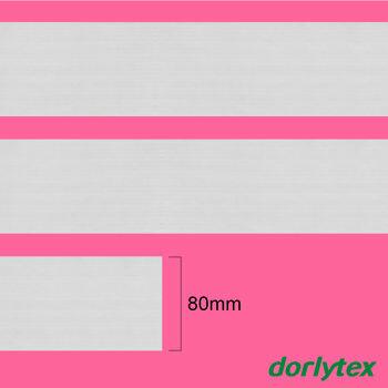Elástico crochet - Dorlytex - Branco - 80mm x 25mt - 023576