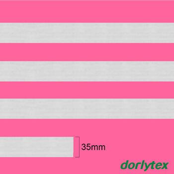 Elástico crochet - Dorlytex - Branco - 35mm x 25mt - 014604
