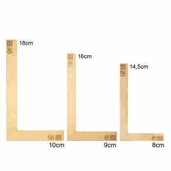 Kit esquadros - MDF - 35899