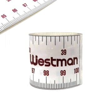 Fita Métrica Adesiva Westman - 1metro - Branco - 13694