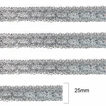 Galão metálico 37 - c/25mm x 20m - Prata - 35070
