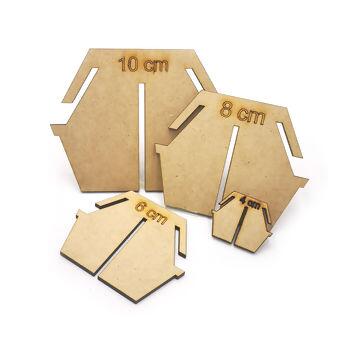 Gabarito para laço duplo - MDF - 043868