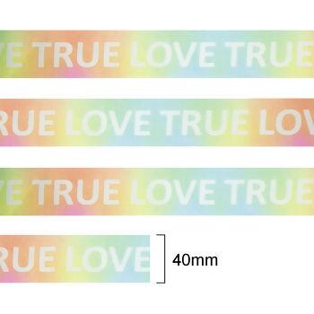 Fita gorgurão - 40mm x 50m - True love - Tie dye - 429 - 045829
