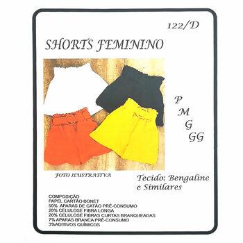 Molde N°122/D - Shorts - P, M, G e GG - 36213