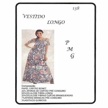 Molde Nº138 vestido longo - P - M - G -  35142