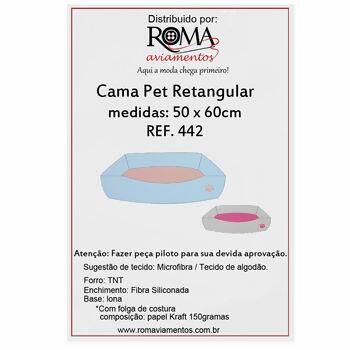 Molde para cama pet Nº442 retangular tam. 50 x 60cm - 34887