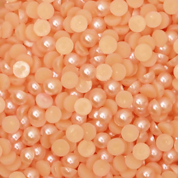 Meia pérola - Laranja - Sem furo - pacote 100 gramas - RO. 115001