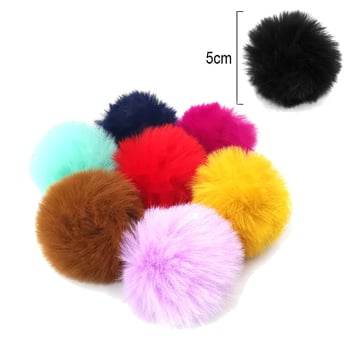 Pompom - Pelúcia - 50mm - Pacote Com 50 unidades - RO.110073 - Cores