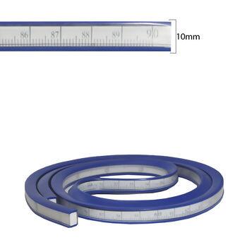 Regua flexivel azul 90cm - 21852