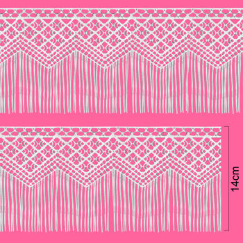 Guipir Poliester RO.60221 Branco 14cm x 13,7m