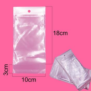 Embalagem plástica c/ furo e lacre colante pct.c/100un. - 34302