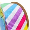 Fita Jeans Estampada Listras Candy C23 - detalhe da estampa listras coloridas