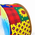Fita Jeans Estampada Retalhos Junina detalhe da estampa