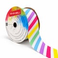 Fita Jeans Estampada Listras Candy C23 - rolo com etiqueta Sinimbu