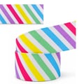 Fita Jeans Estampada Listras Candy C23 - rolo duplo 38mm x 10m