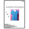Molde para batinha viscolycra azul tam. P, M e G Nº 018 - 9119 