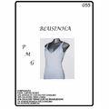 Molde Nº 55 Blusa transpassada sem manga tam. P, M e G - 9108