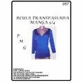 Molde blusa transpassada com manga - N-57
