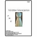 Molde para Vestido viscolycra P M G  Nº 134 - 9116