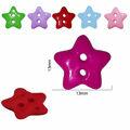 Botão infantil estrela 2 furos 6010 13mm pct. com 24un. - 2750