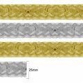 Cordão trançado 1222 rolo com 25mm x 20mt - 12979