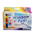Window pen marcador de vidro caixa com 6 cores - 16544