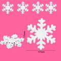 Enfeite -  floco de neve branco 9663 pct. com 24un. - 21367 