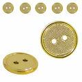 Botão 2 furos 9585 - Dourado - 50 unidades