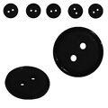 Botão 2 furos Preto pct. com 50un. - 9585