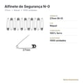 Alfinete de Segurança N-0 27mm Níquel - ficha técnica
