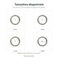 Tamanhos disponíveis: Argola de metal E301 niquelada 100 unidades 8, 10, 12 e 18mm