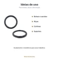 Argola Roliça Plástica Preta 48 unidades - ideias de uso