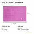 Ficha técnica base de corte A3 45x30cm dupla face rosa PVC