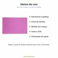 Ideias de uso da base de corte A3 para patchwork, tecidos e artesanato
