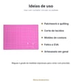 Ideias de uso da base de corte A4 para patchwork, tecidos e artesanato