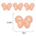 Aplique glitter - 100 unidades - Borboleta - Salmão - RO.150119 - 018437