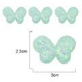 Aplique glitter - 100 unidades - Borboleta - Verde bebê - RO.150119 - 034463