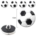 Botão infantil bola de futebol 1,5cm 25 unidades