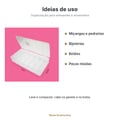 Caixa Organizadora Organiza Tudo Pequena 10 Divisórias Nitron - foto antiga