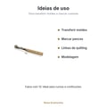 Carretilha Marca Tecido com Cabo de Madeira 15cm - ideias de uso