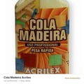 Cola para Madeira Acrilex 100g - rótulo pega rápida uso profissional