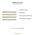 Cordão de Algodão Cru CC10 10mm 20 metros - ideias de uso