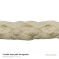 Cordão de Algodão Cru CC10 10mm 20 metros - detalhe da trama