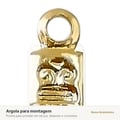 Argola do crucifixo dourado para montagem de terços e correntes