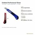 Estilete Profissional 15mm com Trava - ficha técnica