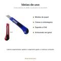 Estilete Profissional 15mm com Trava - ideias de uso