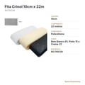Ficha técnica: Fita crinol 10cm x 22m